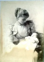 David Lomax's Wife Emma And First Son Cyril. 1893