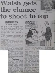 Walsh Signing Article 1982