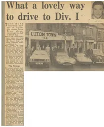 Players Show Off Their Cars 1970/1971