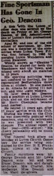 George Deacon Luton News Obituary 1943