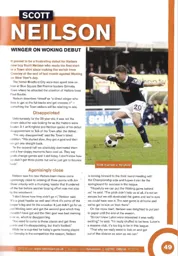 Scott Neilson on Woking debut 2012:13 Programme Article