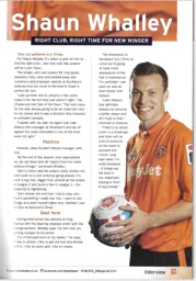 Shaun Whalley interview 2013/14 Programme Article 