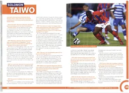Solomon Taiwo John Still's third signing 2012:13 Programme Article