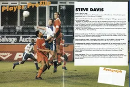Steve Davis poster - 97:98 programme feature