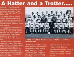 Steve Elliott, A Hatter and a Trotter - 96-97 programme feature