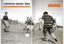 Syd Owen and Gordon Turner training on Dallow Road in 1953 - 2013/14 Programme Article 