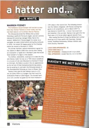 Warren Feeney played for Luton and Salisbury 2013/14 Programme Article 