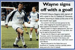 Wayne Biggins signs off with a goal - 94:95 programme feature