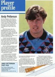 Andy Petterson Player Profile 1992