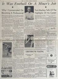 Tom Mackey Beds And Herts Evening Telegraph Article 1939