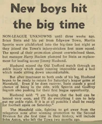 Brian Stein Article 1977