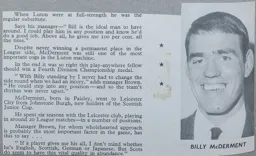 In Praise Of Billy McDerment Article