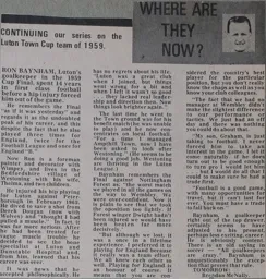 Ron Baynham Where Are They Now 60s